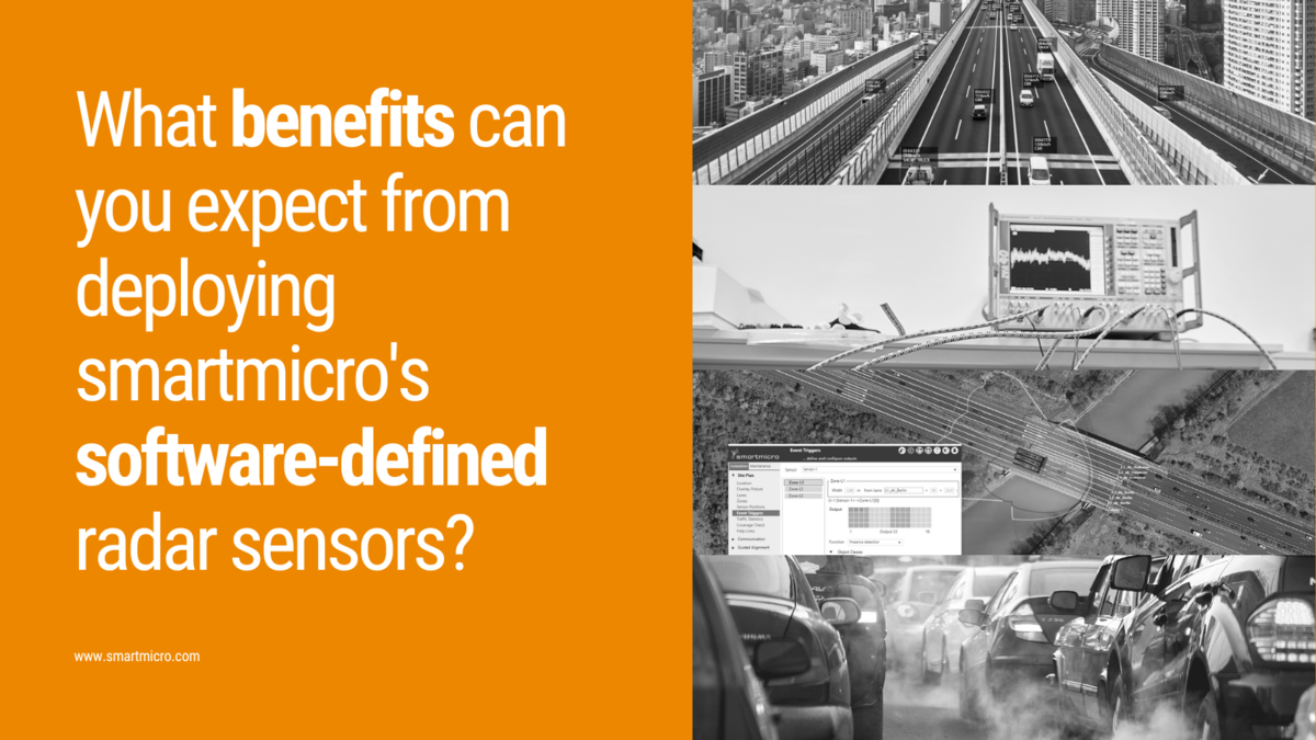 What benefits can you expect from deploying smartmicro's softwaredefined radar sensors?