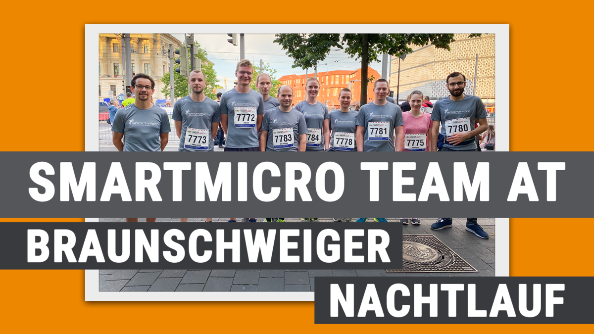 smartmicro team participating in Braunschweiger Nachtlauf