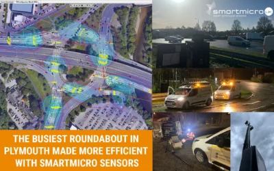 The largest roundabout in Plymouth made more efficient with smartmicro radars