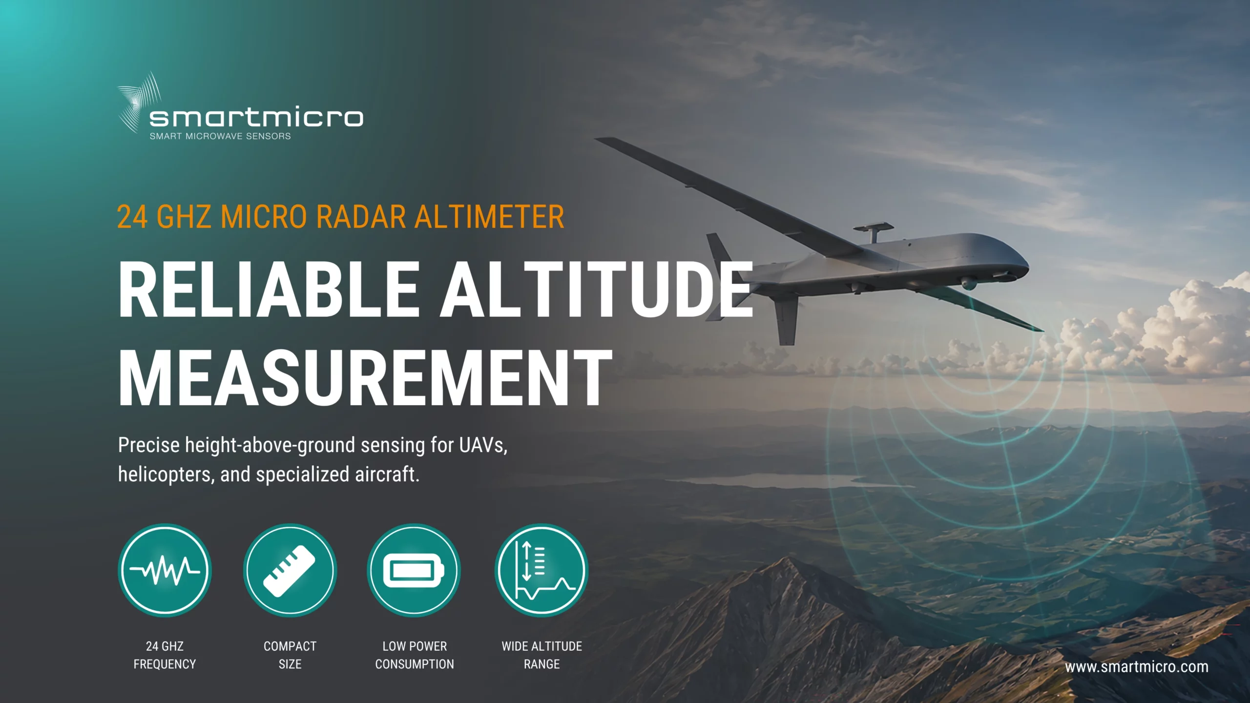 Micro Radar Altimeter Drone