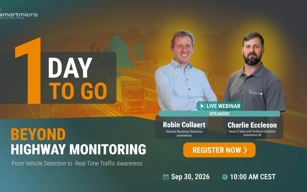 Our Beyond Highway Monitoring webinar takes place tomorrow.